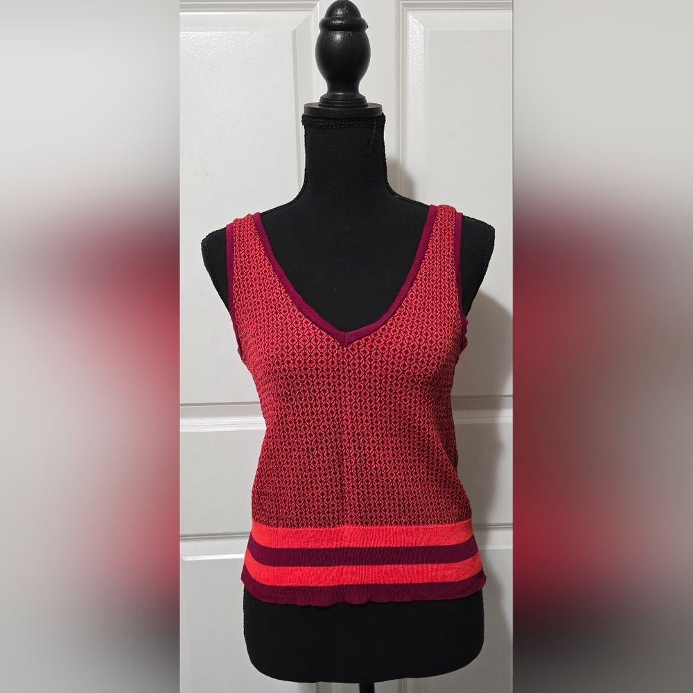 Zara Red Knit Top